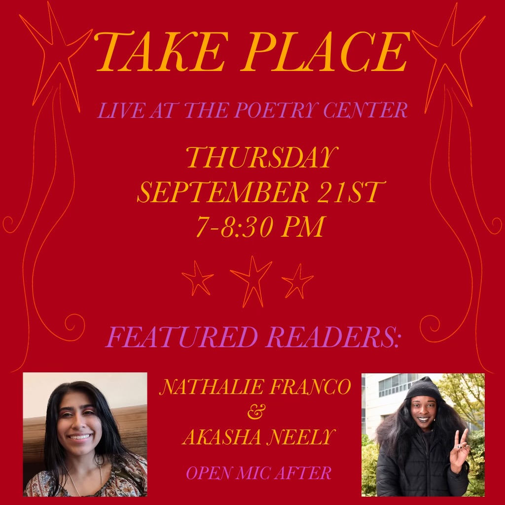 Take Place reading series flyer