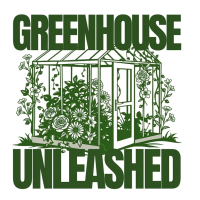 A greenhouse with the words Greenouse on top and Unleashed at the bottom.